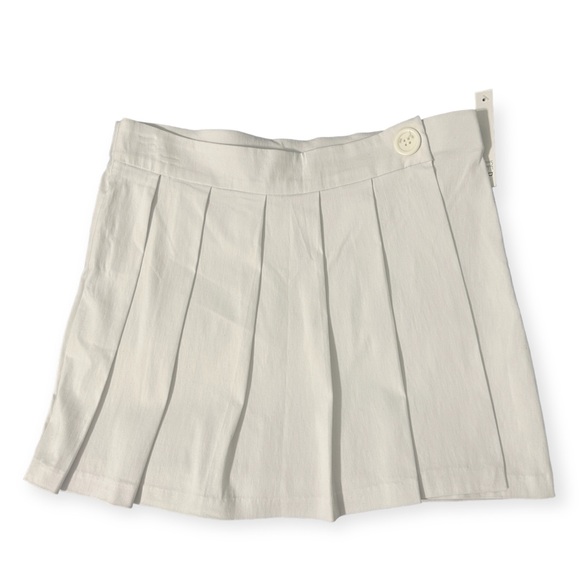 Joe B by Joe Benbassett White Pleated Front Mini Skirt NWT - Picture 1 of 7
